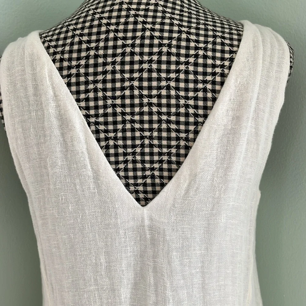 Free People Ivory Textured Mini Dress